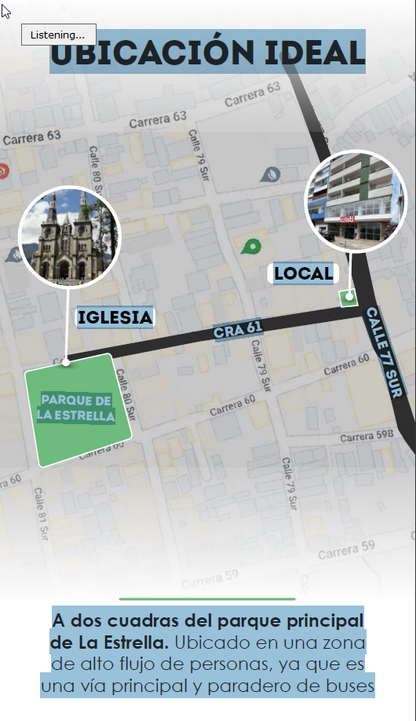 🏢 Local en Venta en La Estrella, Ideal para Inversión Cerca al Parque Principal, 133.80 m²