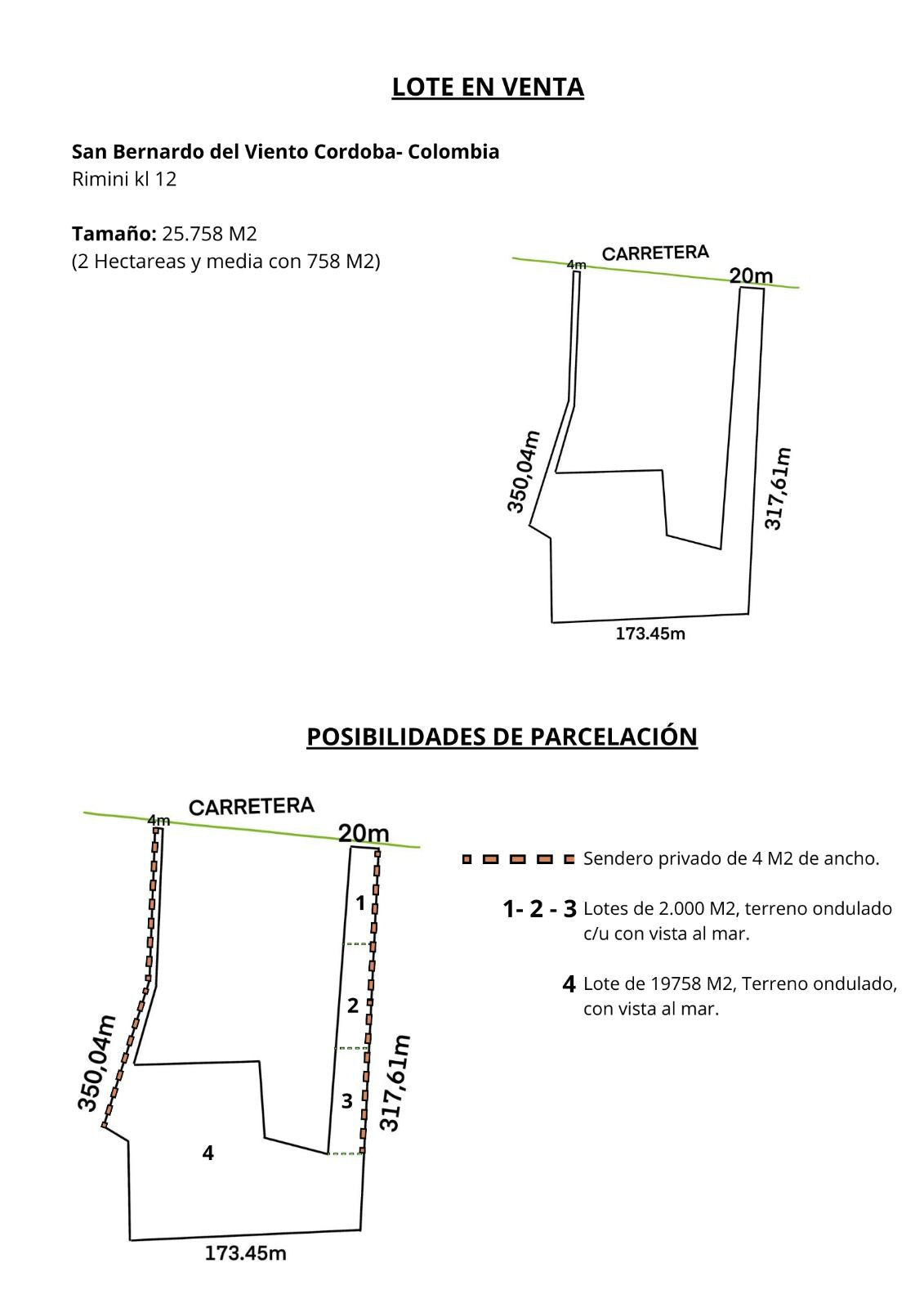 🌴 Lote en Venta en San Bernardo del Viento ¡A Pasos de la Playa!  25,758 m² 🌊